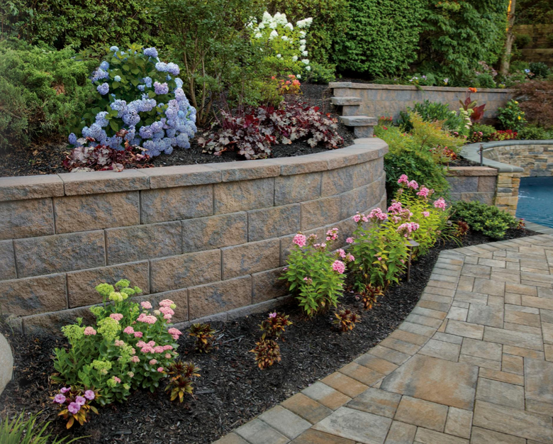 Cambridge Paving Stones Building EyeCatching Retaining Walls and Bor